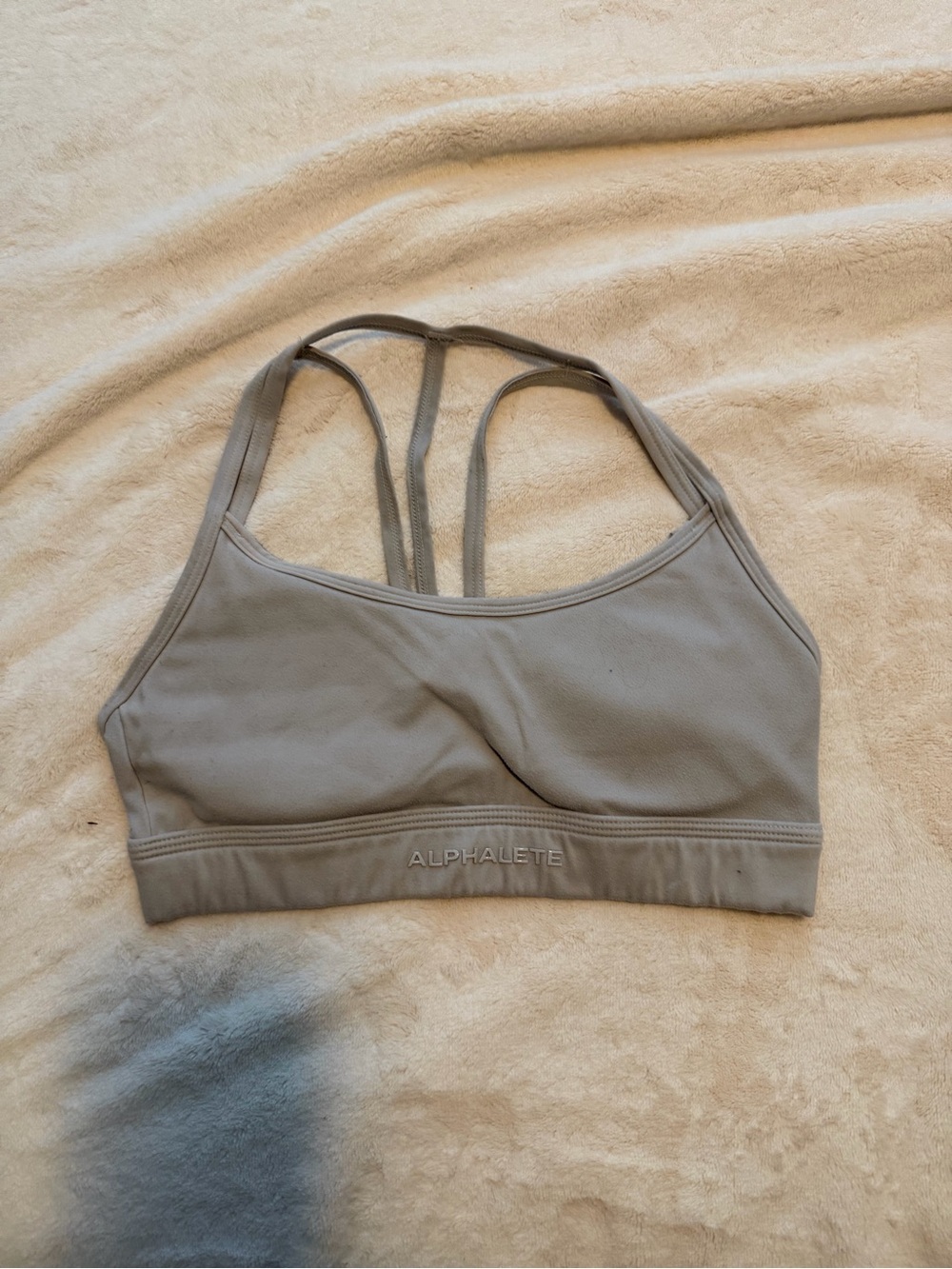 Alphalete Alphalux Tri Bra - Light Blue/Thundercloud